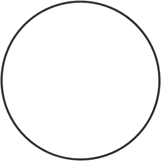 IVOL Whiteboard rond - Zwarte rand - Ø 59.5 cm