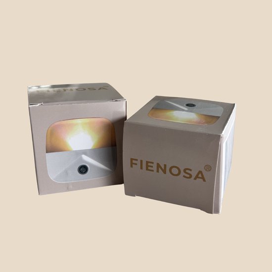 Fienosa LED 2X Nachtlampje Stopcontact - 2-Pack - LED - Warm Wit Licht - Dag & Nacht Sensor van Merkloos — afbeelding 5