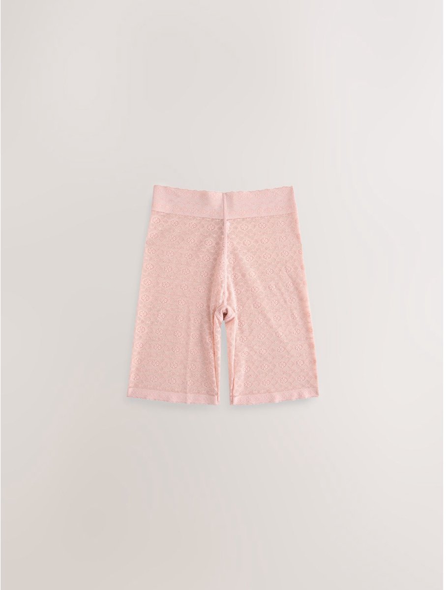 Next - Dames - Vormgevende stretchy kanten dijbeen gladde korte broek - Roze