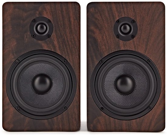 AVCOM 5 boekenplank luidspeakerpaar, walnoot van AVCOM — afbeelding 5