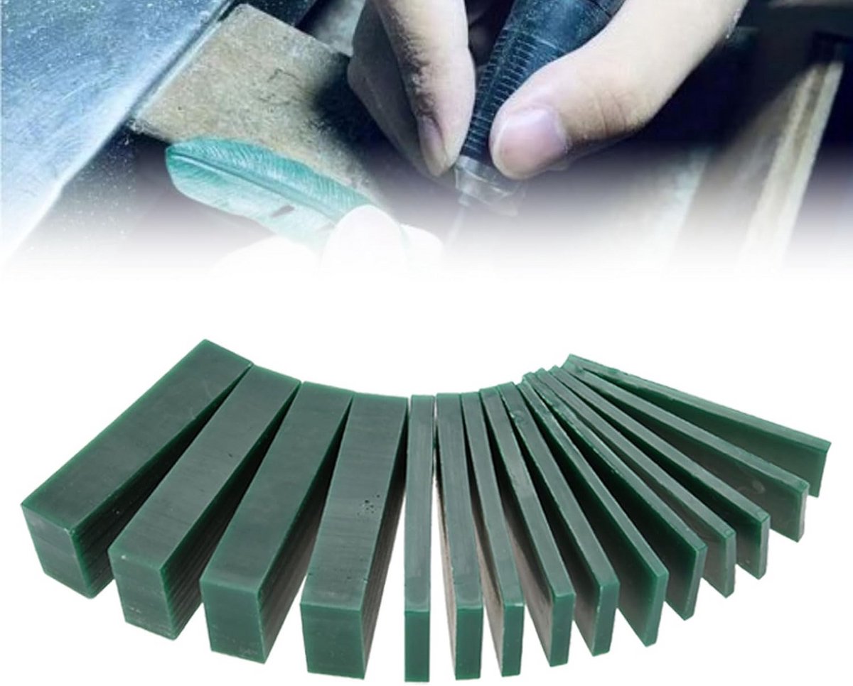 Carving Wax Stukken - Sieraden Maken - Ring Ontwerp - Verschillende Diktes - 15 Stuks - Groen