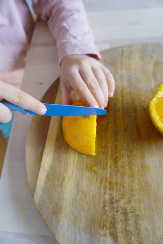 SKÅGFÄ Klyv - Montessori Kindermes - Orchid Rose - roze - kinderbestek van Merkloos — afbeelding 2