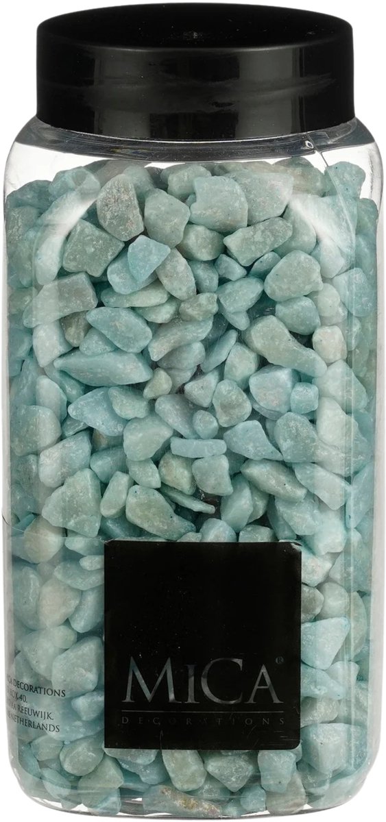 Lichtblauwe Decoratie Steentjes 650ml - Mica Decorations
