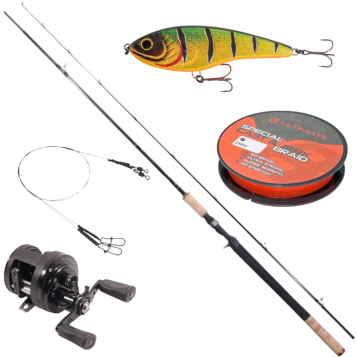 Ultimate Pike Baitcasting Set - Roofvis Set