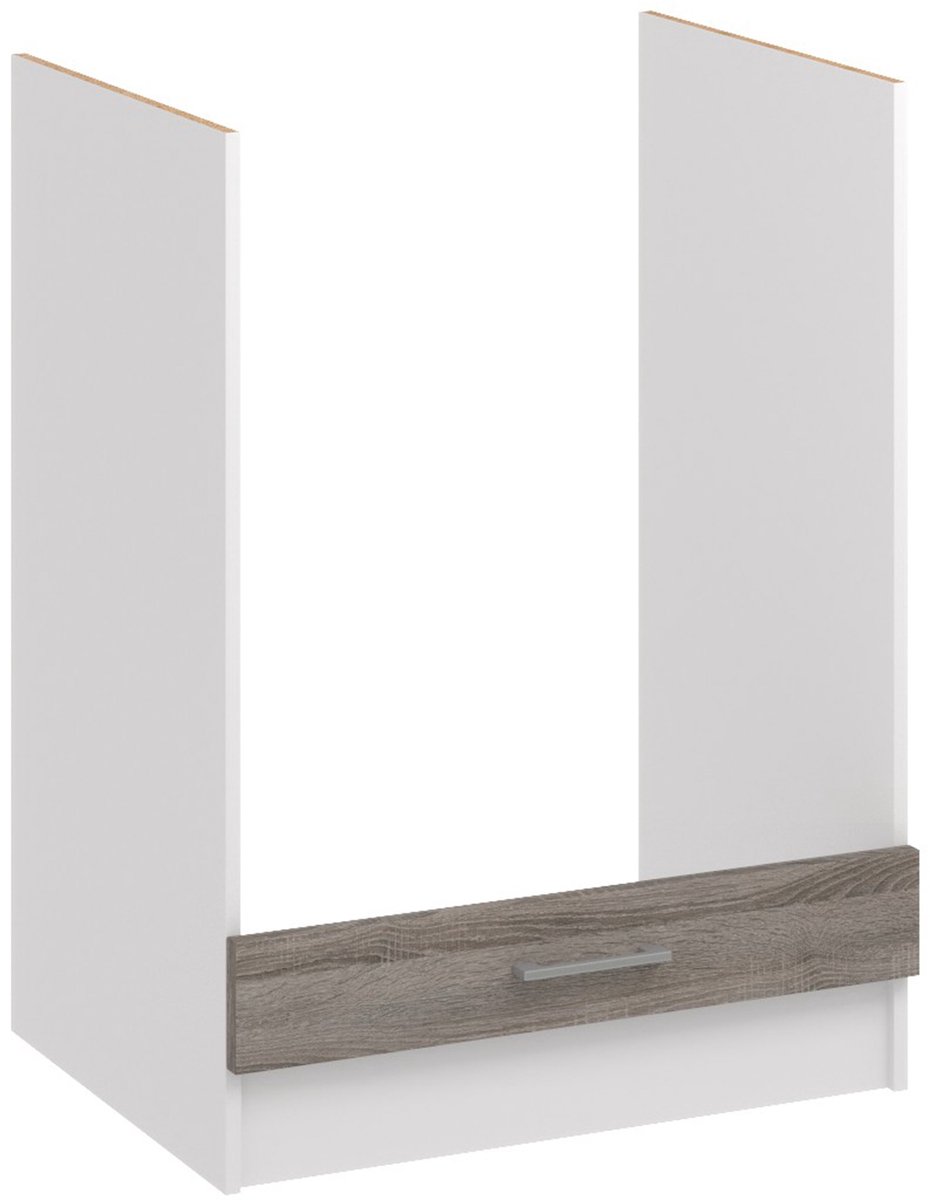 ROE Furniture D60 Serie - Keukenkastje voor Oven - Sonoma Ciemna - Optionele Lade of Plank