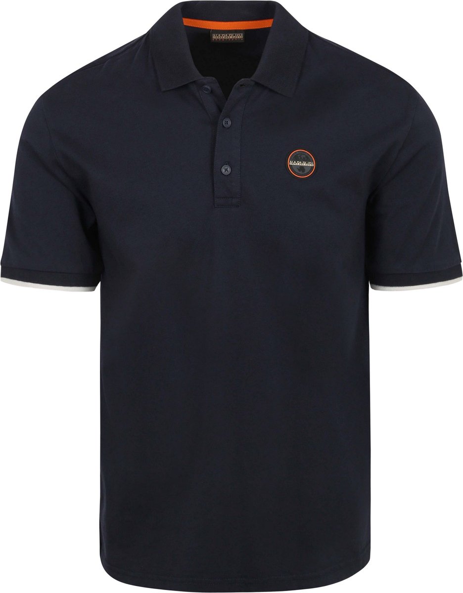 Napapijri E-Badge Polo Donkerblauw – Heren