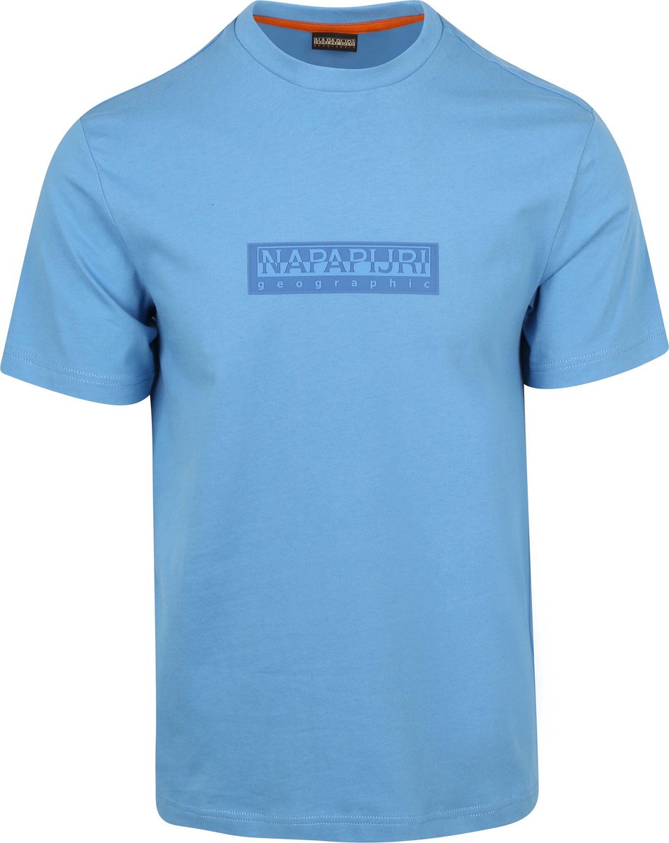 Napapijri T-shirt Logo – Heren Casual T-shirts Blauw