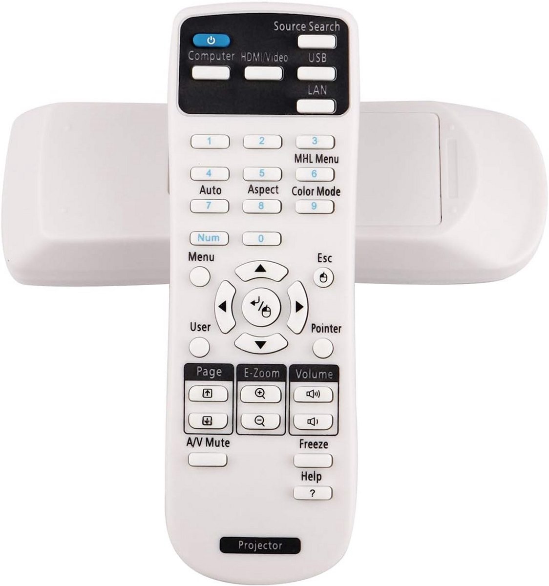 Beamer Afstandsbediening - Projector Controller - Presentaties en Films - Brede Compatibiliteit - Compact Formaat - Zwart