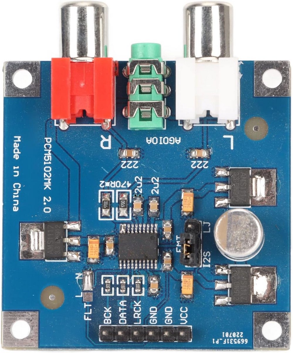 Geluidskaart DAC Decoder - Hifi Audio Board - Muziek Luisteren - 32bit 384K Hoge Resolutie - 3.5mm Hoofdtelefoon