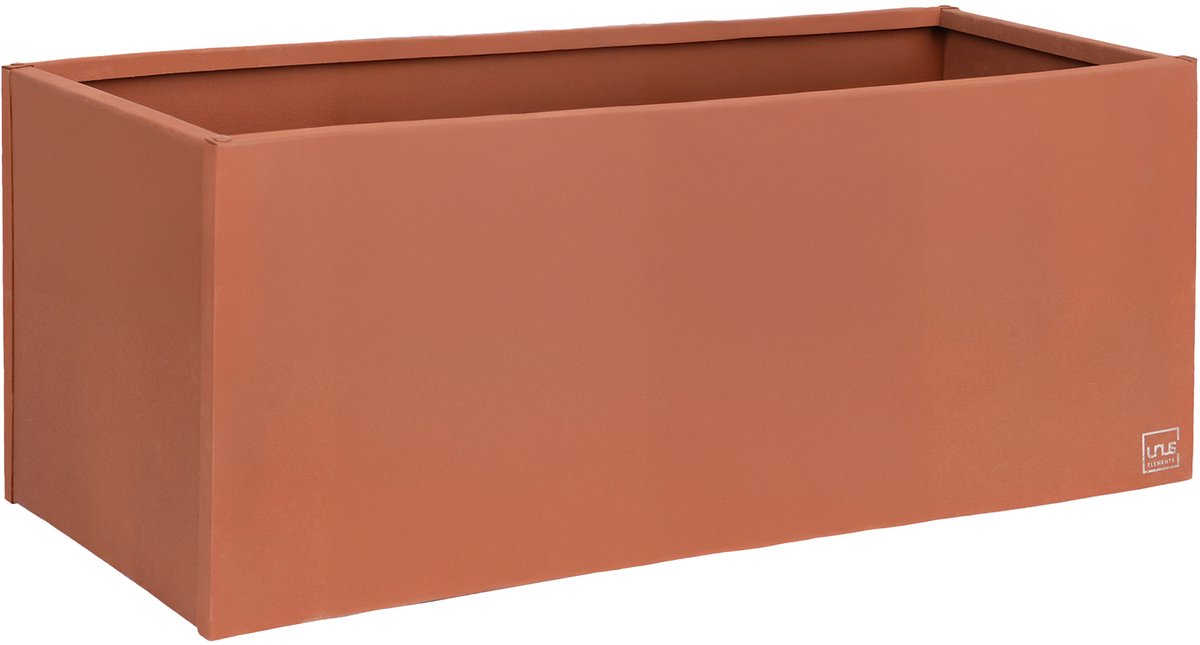 UNUS® Plantenbak Bloembak Bloempot rechthoekig 118x40x40 cm roestlook
