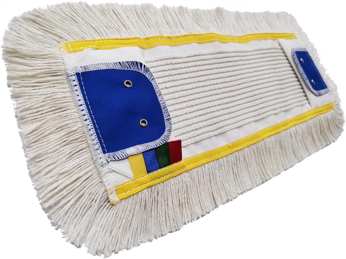Platte Mop - Vloerreiniger - Professionele Reiniging - Herbruikbaar Katoen - 40 cm