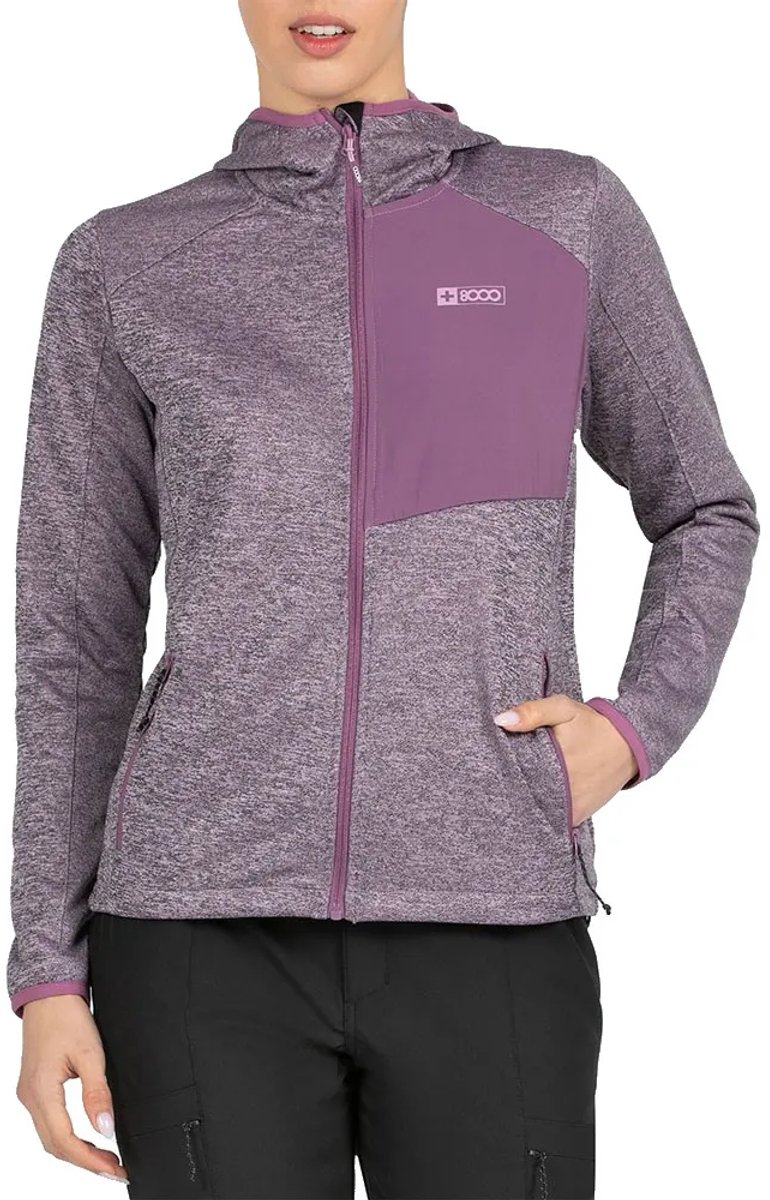 +8000 Usaim Sweatshirt Met Rits Paars S Vrouw