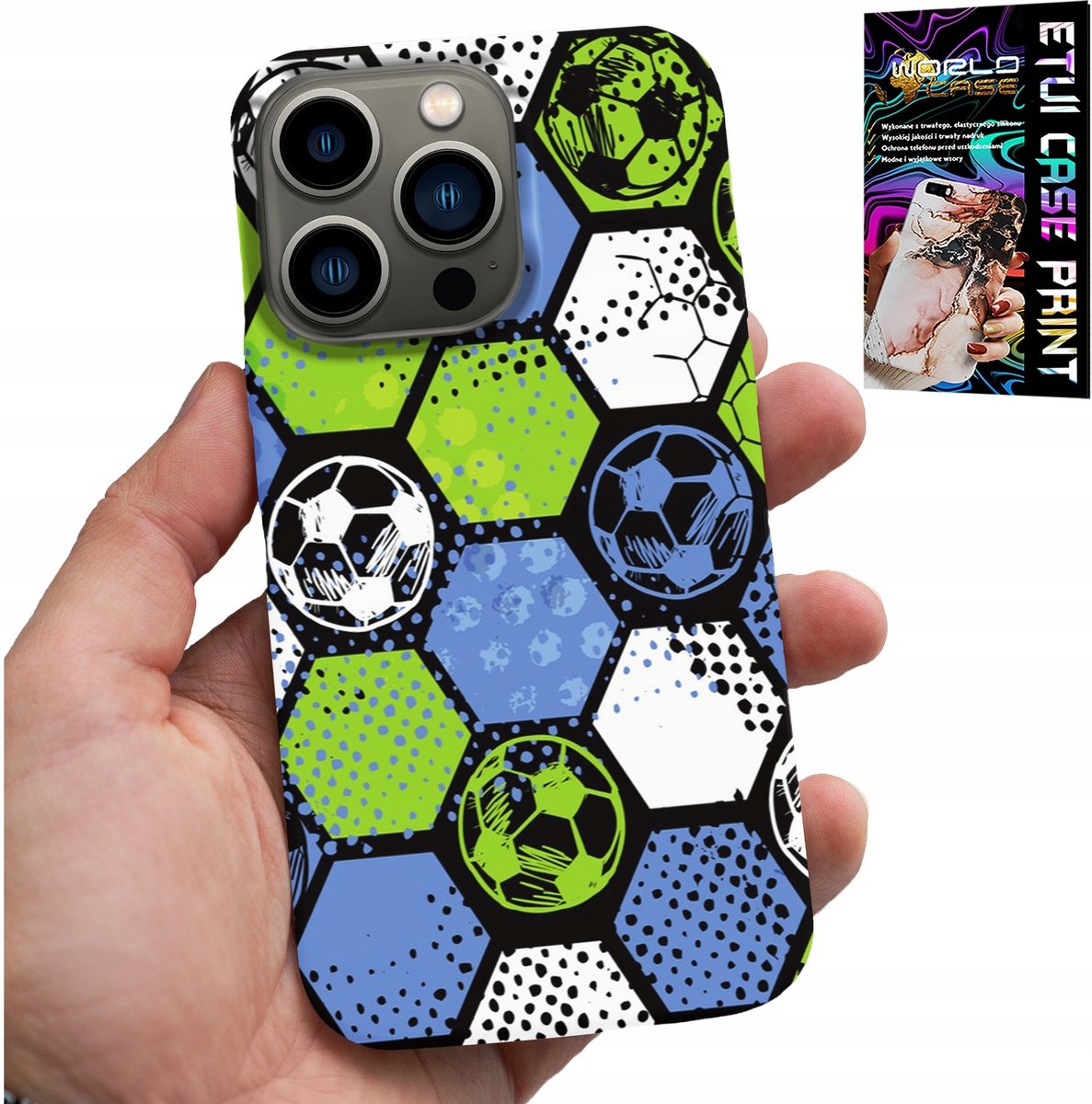 iPhone 16 Pro Max hoesje - Voetbalachtergrond