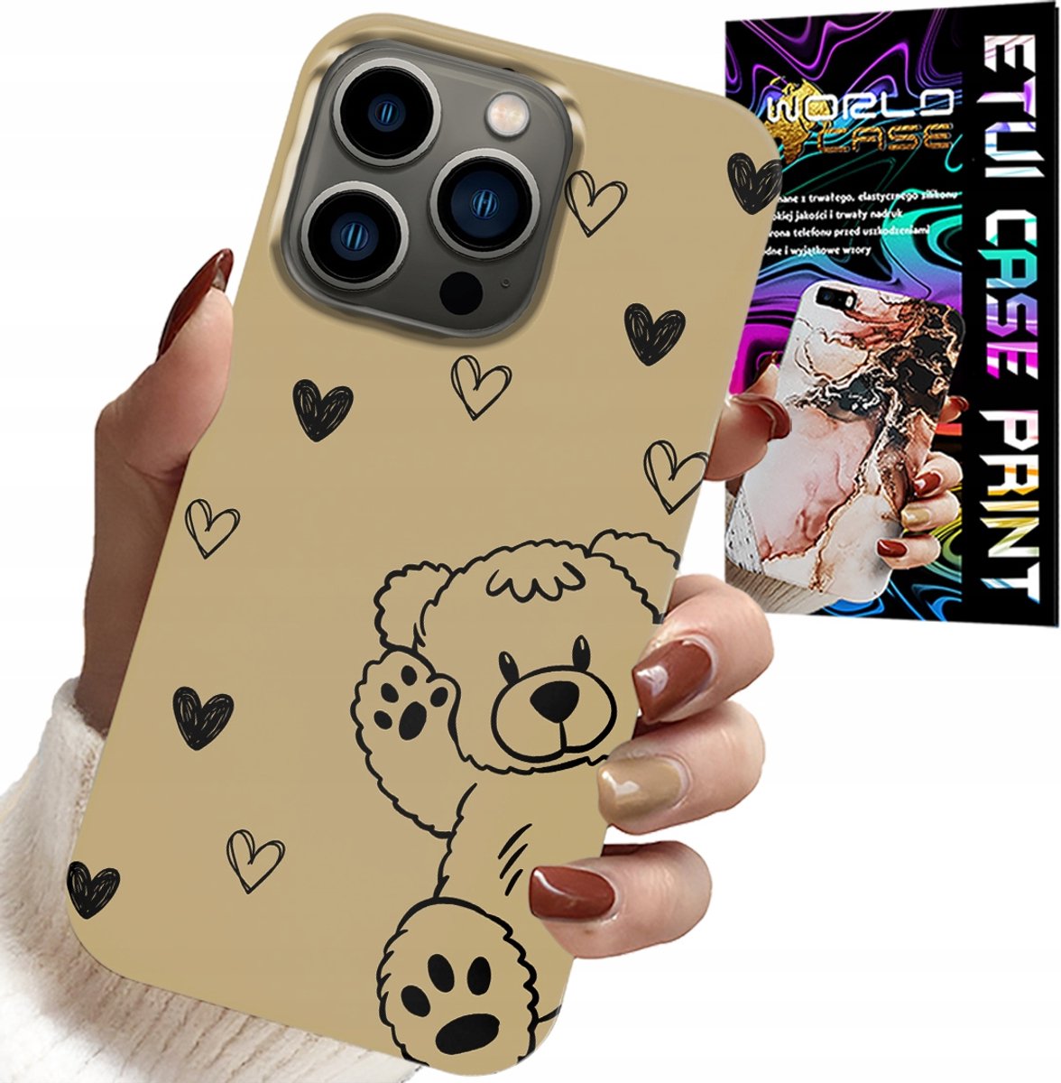 HOESJE VOOR IPHONE 15 PRO - TEDDYBEER PRO MAXZAK PATRONEN VOOR DE JONGSTE HOESJE