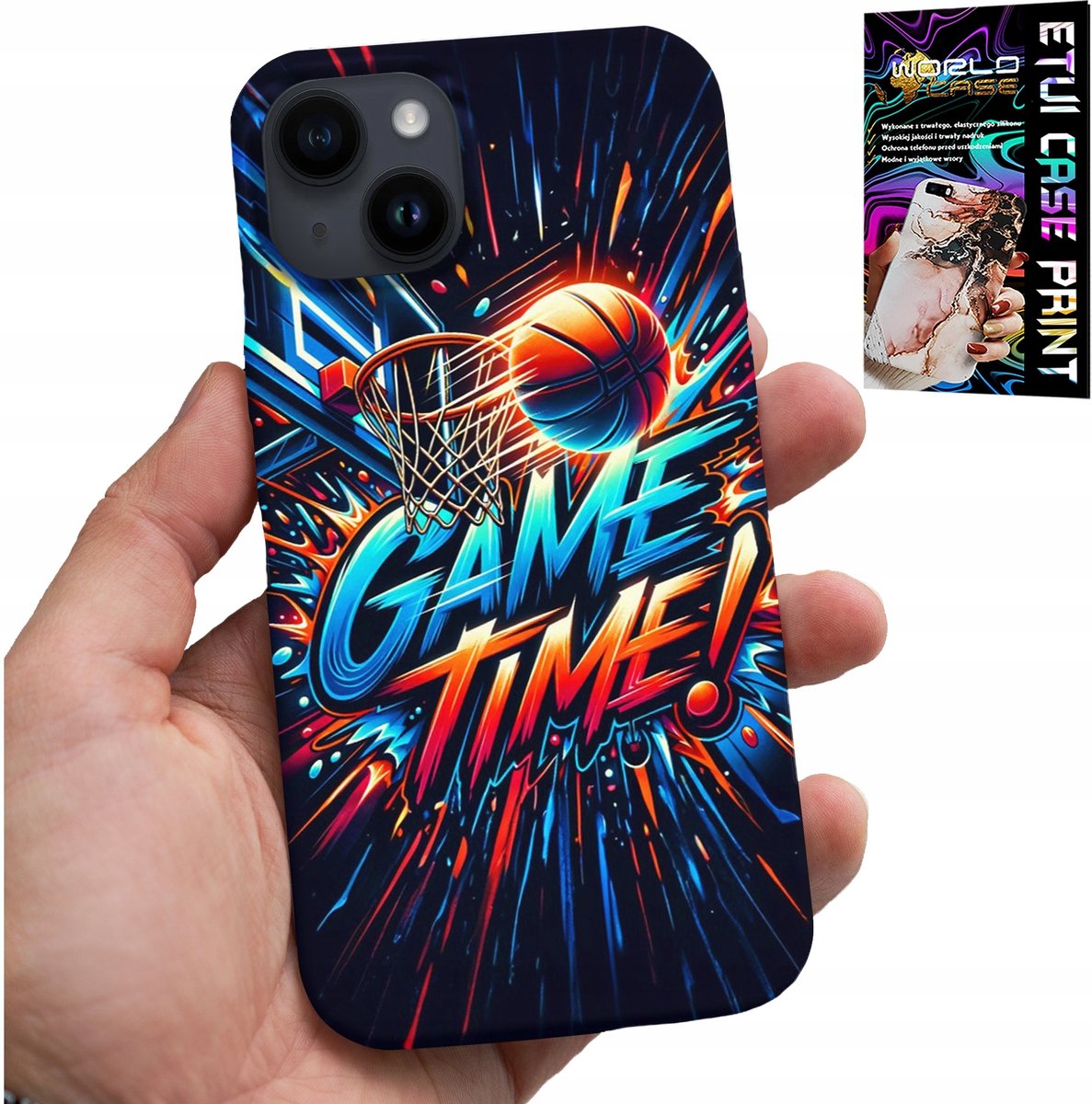 iPhone 15 hoesje - Basketbal NBA fan 23 Game Time, Cover