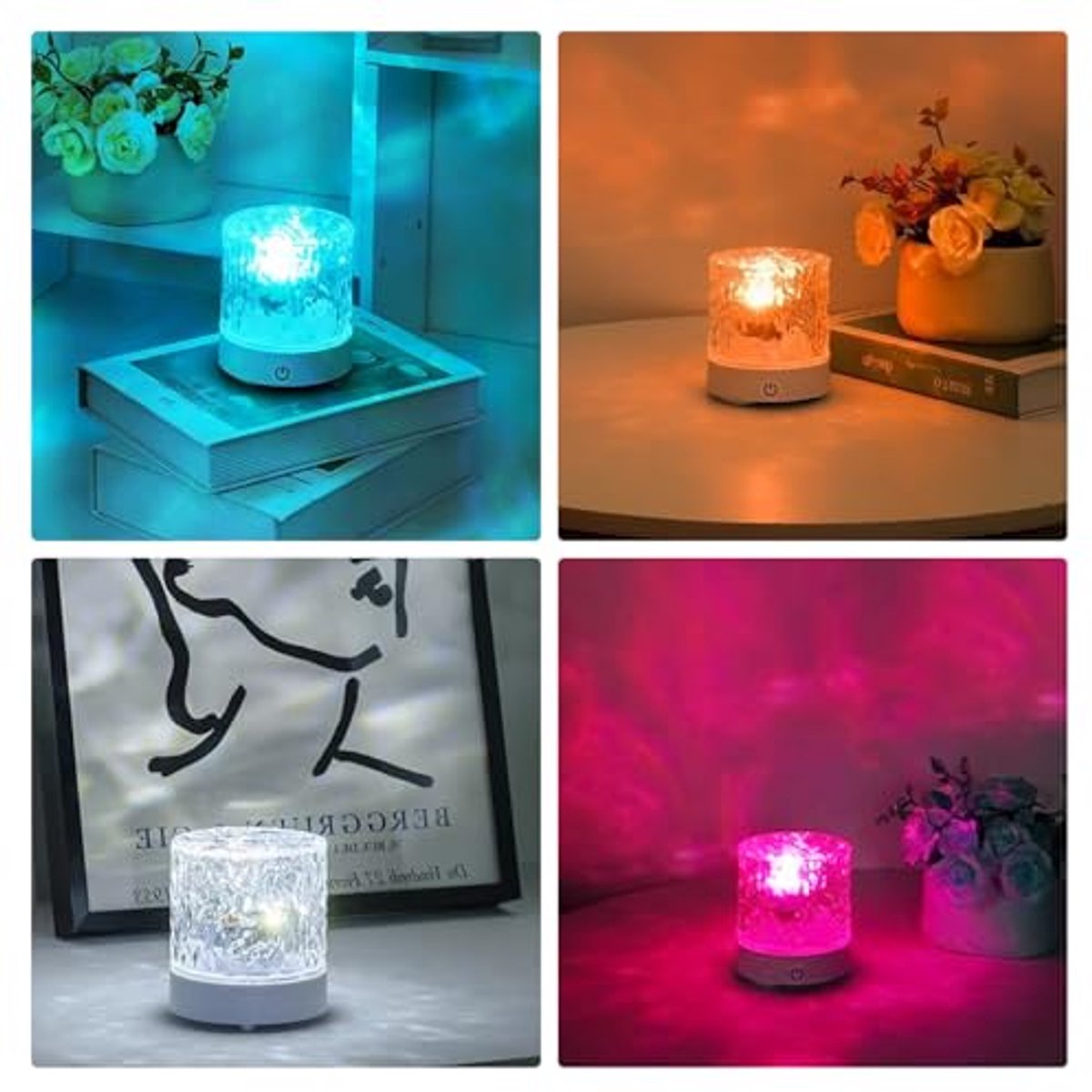 Oceaanlamp – 16 kleuren met USB, oplaadbare Aurora-projector, oceaanlamp met afstandsbediening, roterend nachtlampje & sterrenhemelprojector – Decoratie voor kamer & feest – foto 5