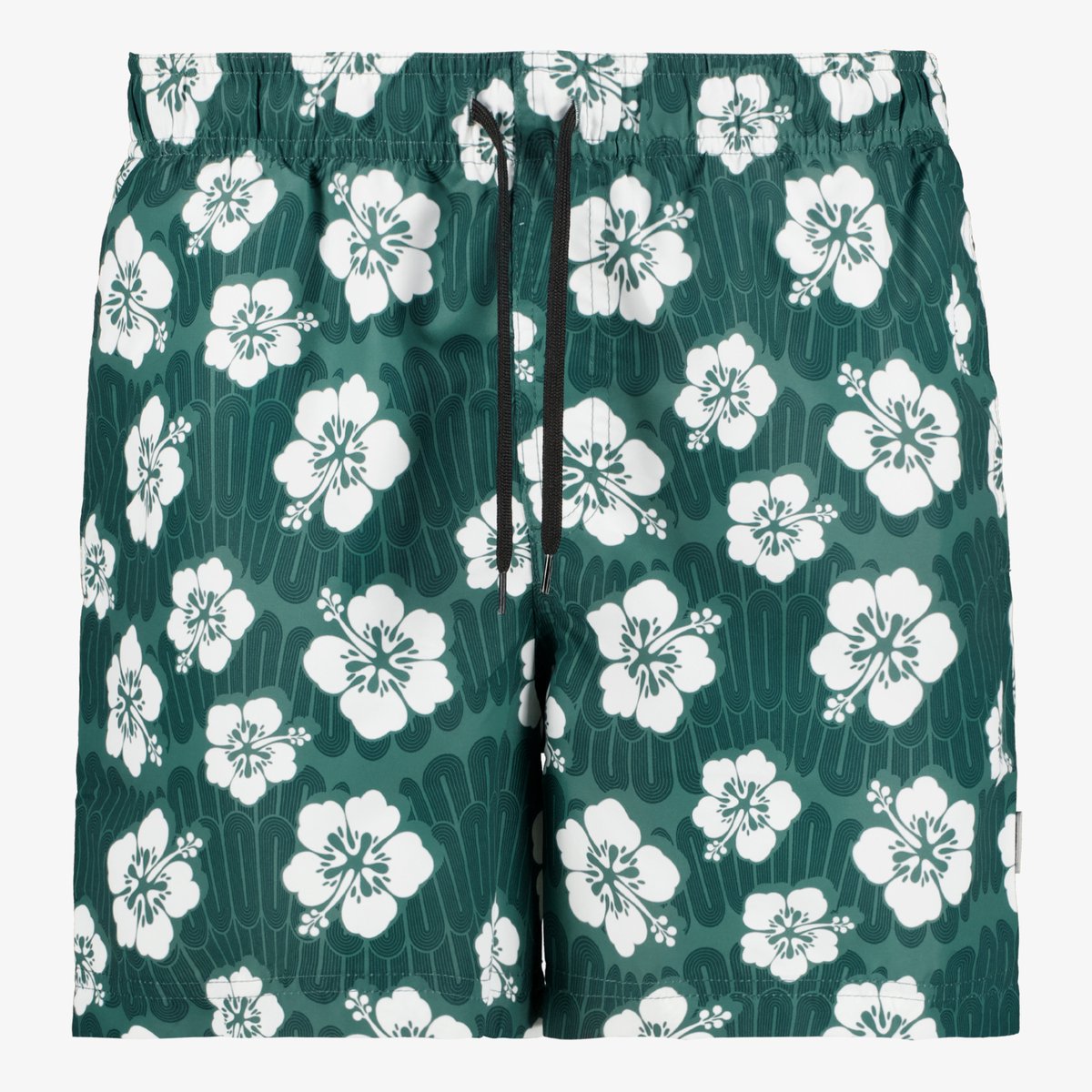 JJ REBEL heren zwemshort met print groen - Zwembroek