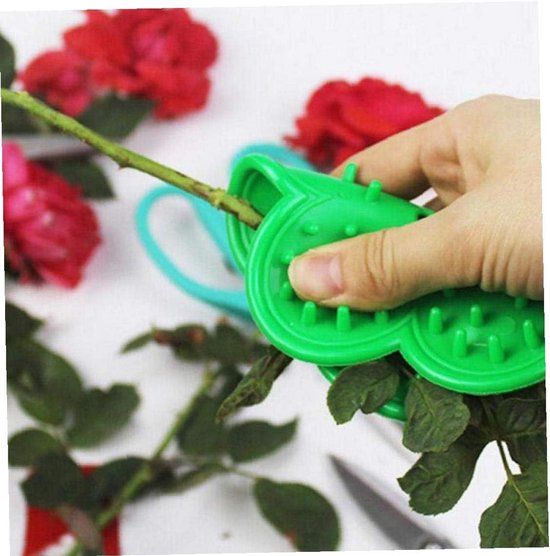 Bloem Stam Gereedschap - Rozen Ontblader - Bloemen Schoonmaken - Eenvoudige Bediening - 12.5 cm Diameter - Groen van Bloem — afbeelding 2