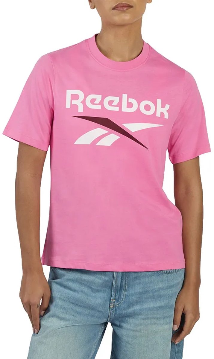 Reebok Wren 2 Colour Logo T-shirt Met Korte Mouwen S Regular Vrouw Roze