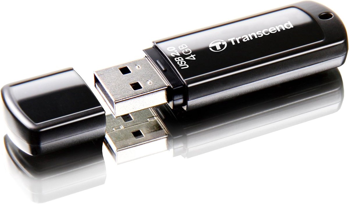 USB Stick - Geheugenstick Opslag - Bestanden Overzetten - Compact Lichtgewicht - 6cm x 2cm - Wit