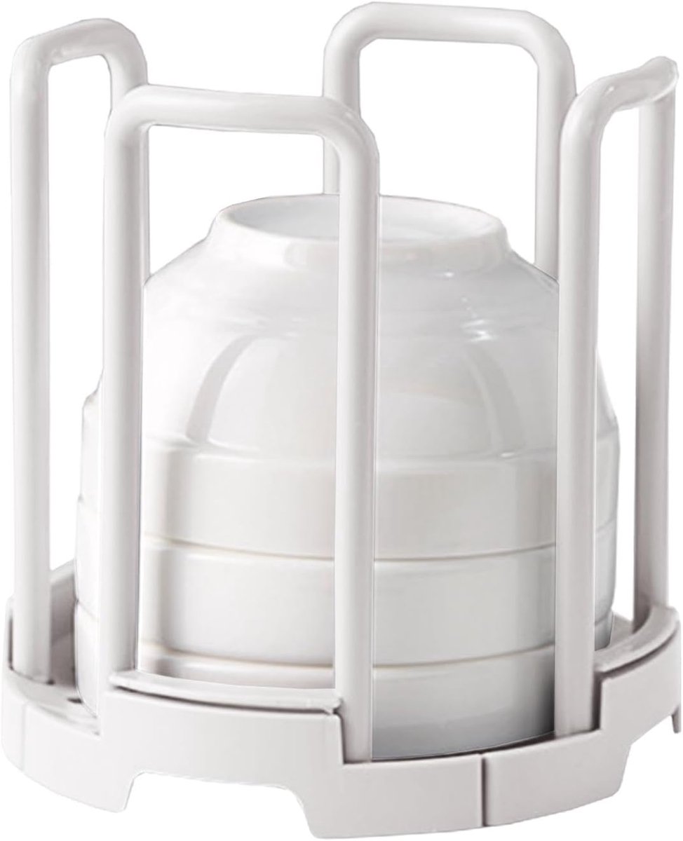 Schotel Organizer - Komhouder - Keuken Opslag - Telescopisch Ontwerp - 15cm Hoog - Wit