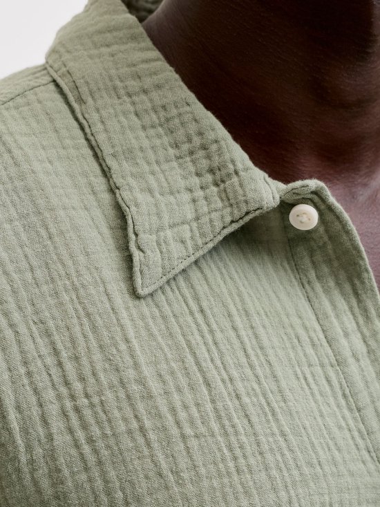 JACK&JONES ORIGINALS - JORNANTUCKET DOUBL CLOTH SHIRT SS 2PK MP Heren Overhemd