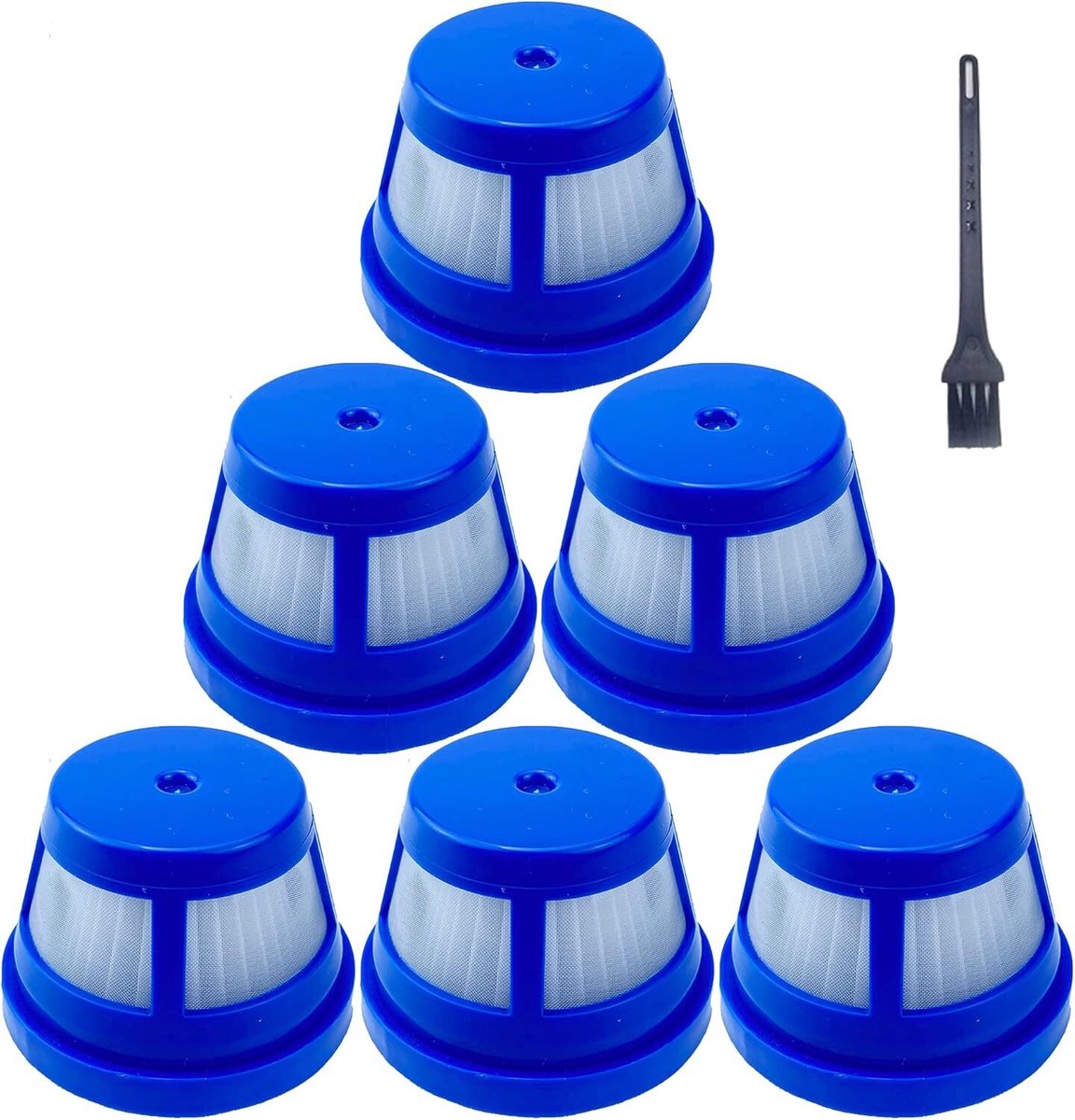 6 stuks HEPA-filters geschikt voor Eufy HomeVac H11 en H11 draadloze handstofzuiger