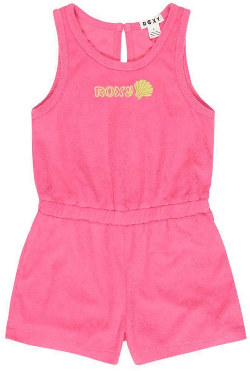 Roxy Shell Dream Mouwloze Romper 4 Years Meisje Sangria Sunset