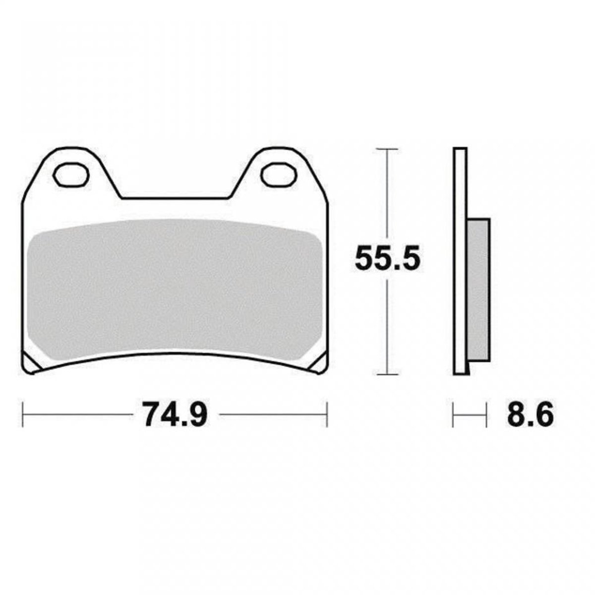 Plaquette de frein origine pour Moto KTM 640 LC4 SM KICK 2004 à 2006 AV Neuf