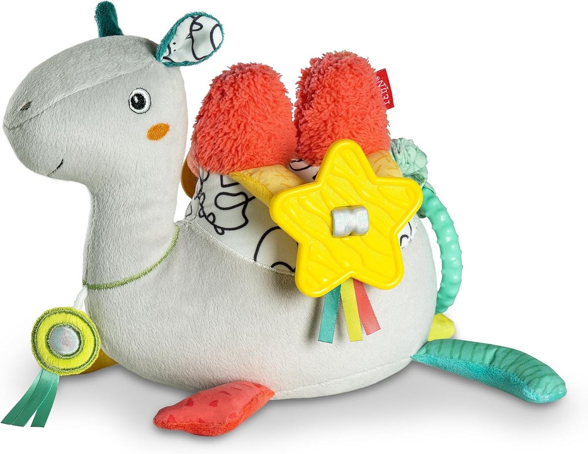 Activity Muziekdoos - Knuffel Speeltje - Slapen Spelen - Rammelaar Pieper - 21 cm - Meerkleurig