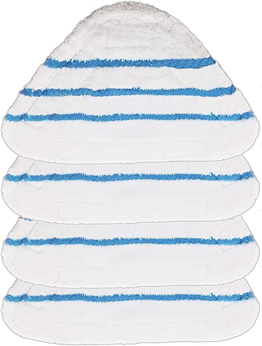 Dweil Pads - Microvezel Covers - Stoomreiniger Gebruik - Wasbaar Herbruikbaar - 29x19cm - Wit