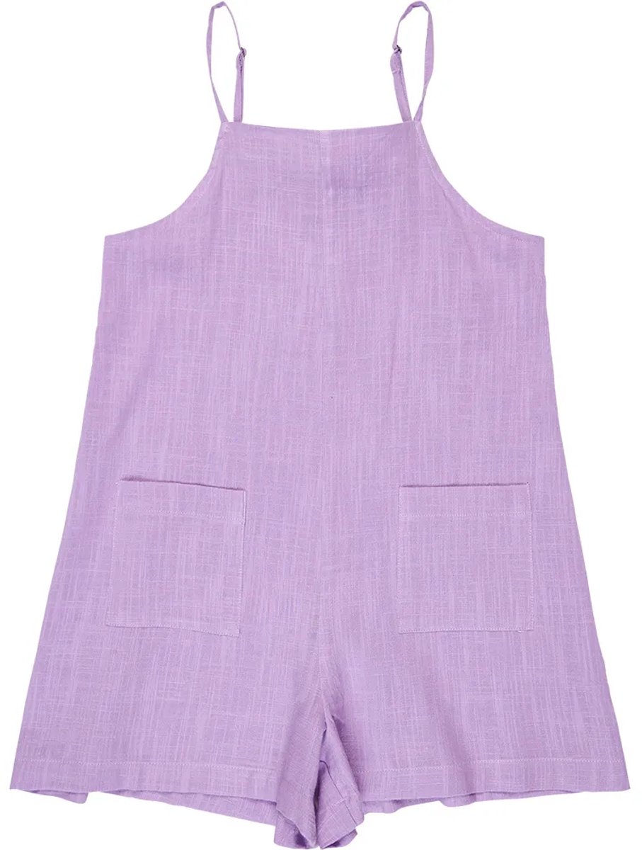 Roxy Lavender Haze Rg Mouwloze Romper 16 Years Meisje Crocus Petal