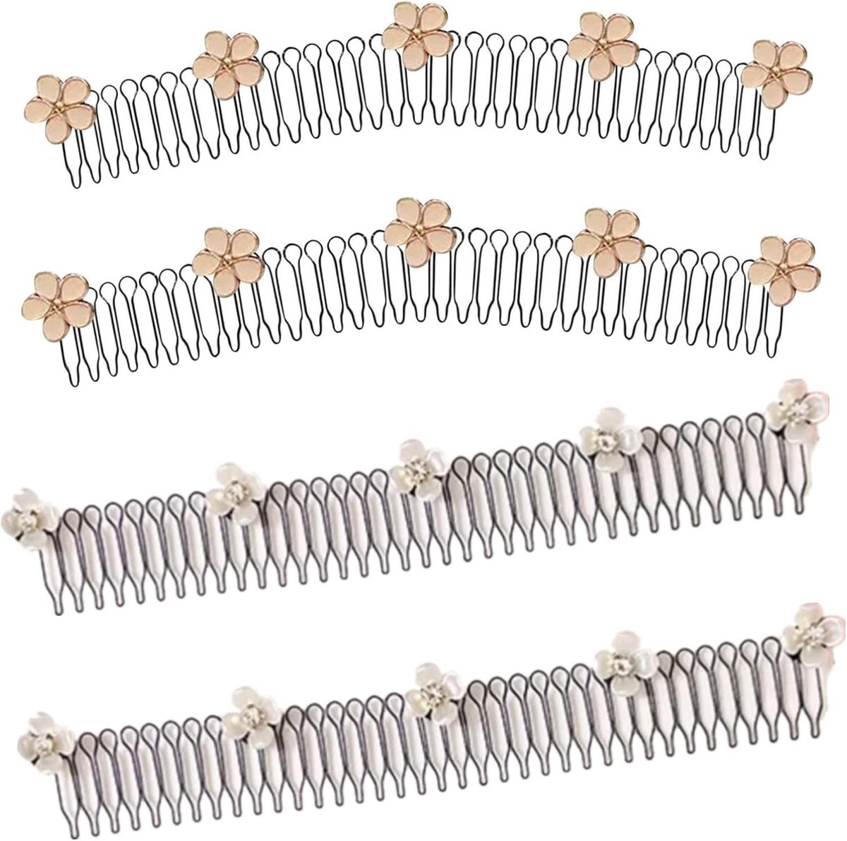 Onzichtbare Haarclips - Haarspelden Fixer - Haar Styling - Rekbaar Ontwerp - 4 Stuks