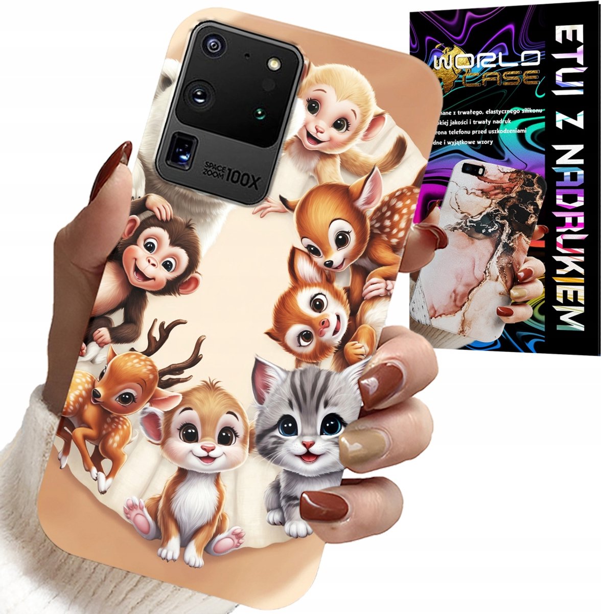 HOESJE VOOR SAMSUNG GALAXY S20 Ultra - RUGZAK VOOR KINDEREN MET BOSDIEROPDRUK