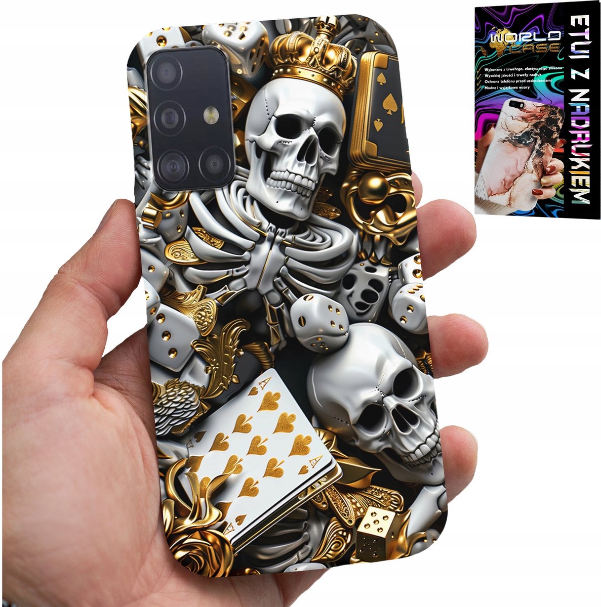 HOESJE VOOR SAMSUNG GALAXY M31S - KING POKER DICE ACE PATRONEN VOOR MANNEN