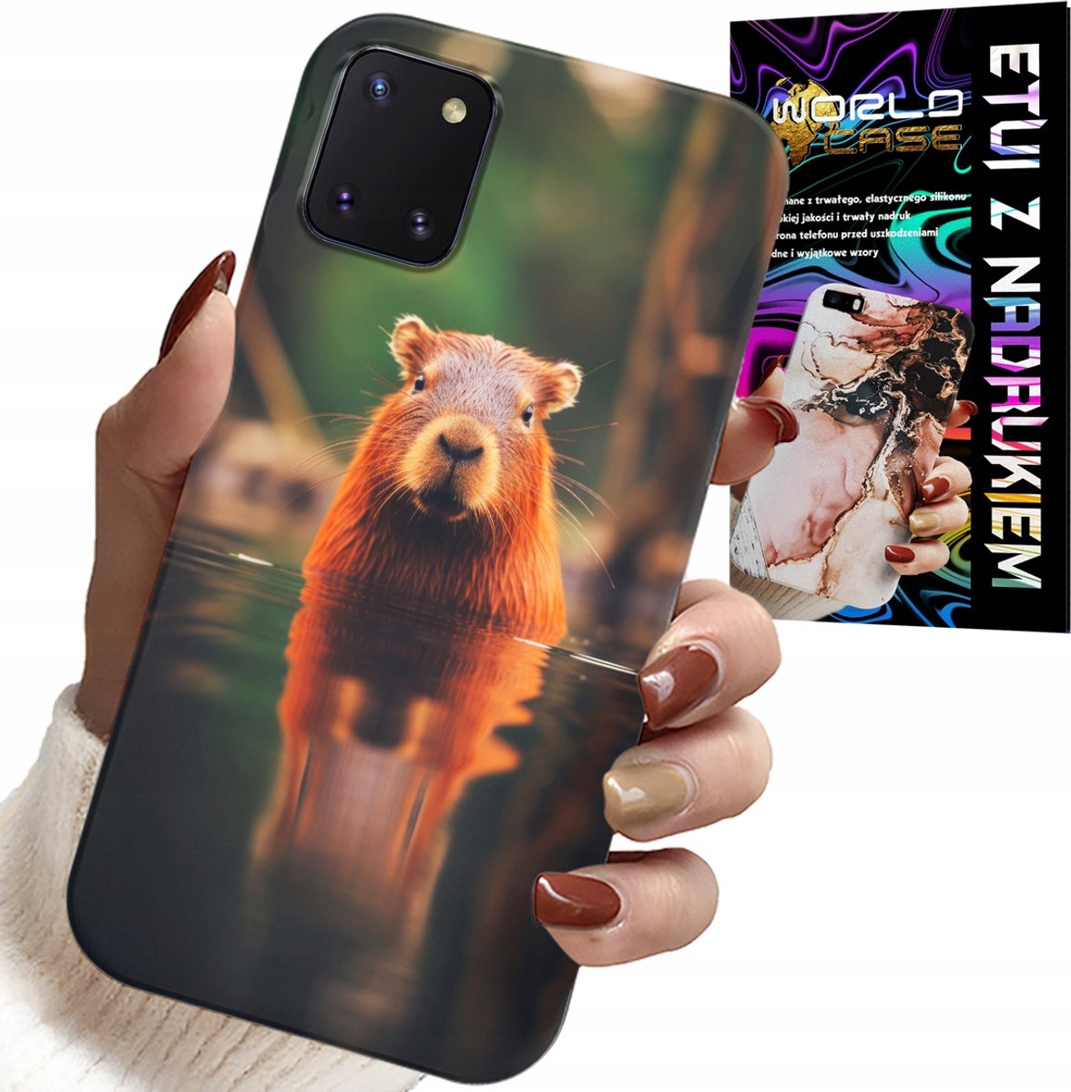 CASE VOOR SAMSUNG GALAXY A81 - LEUKE CAPIBARA, CAPIBARA, VEEL PATRONEN