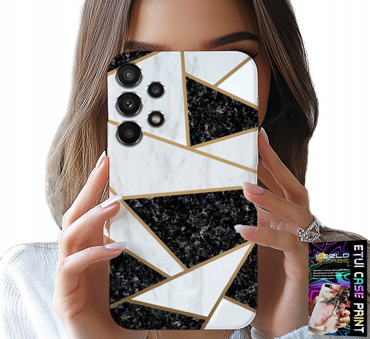 HOESJE VOOR SAMSUNG GALAXY A32 4G - ELEGANT EN MODIEUS ONTWERP HOESJE + GLAS