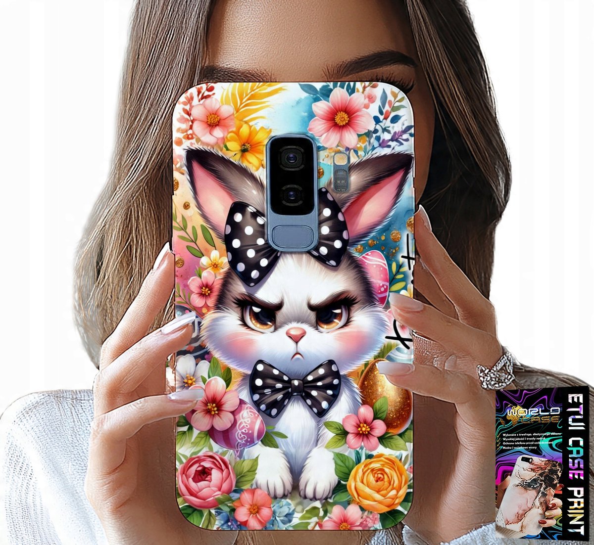 HOESJE VOOR SAMSUNG GALAXY S9 PLUS - PAASHAAS, HARRY, EIEREN + FOLIE