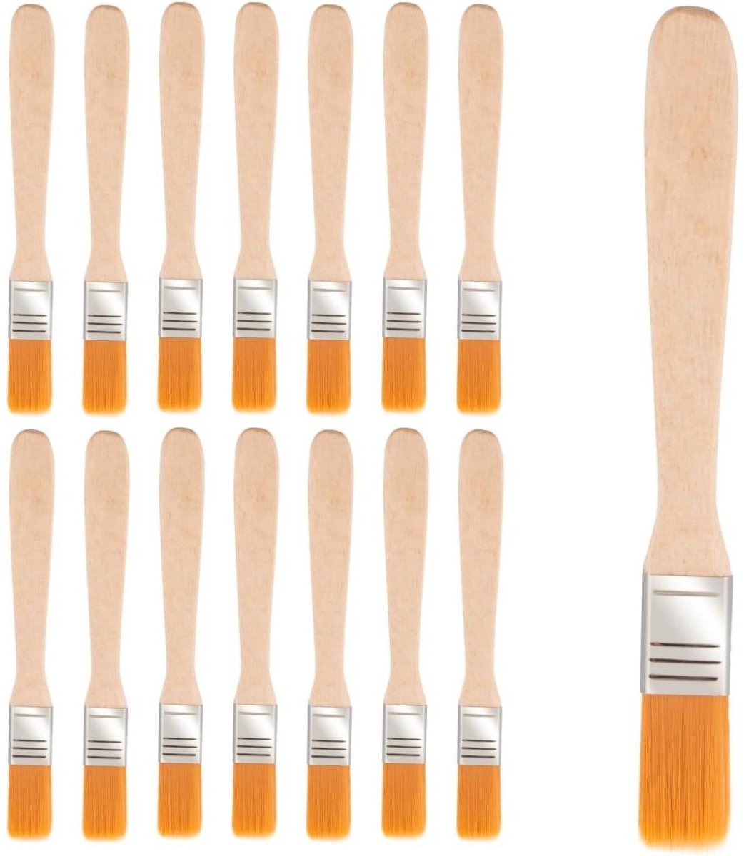 TuseRxln Verfkwastenset - Varnish Brush - 15 Stuks - Voor Kasten Deuren Hekken Decoratie Kunstwerk - Wit