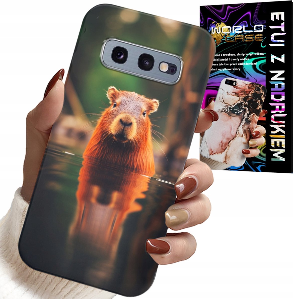 HOESJE VOOR SAMSUNG GALAXY S10E - LEUKE CAPIBARA, CAPIBARA, VEEL PATRONEN