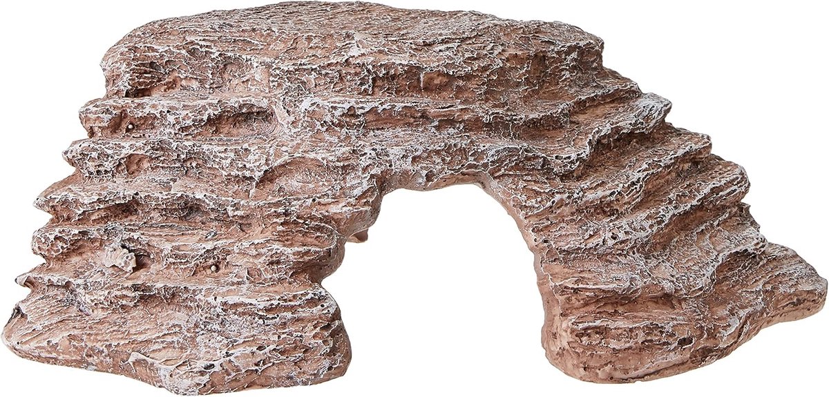 Reptielen Schuilplaats - Terrarium Decoratie - Habitat Inrichting - Realistisch Zandsteen Design - 20x19x95 cm - Zandsteen