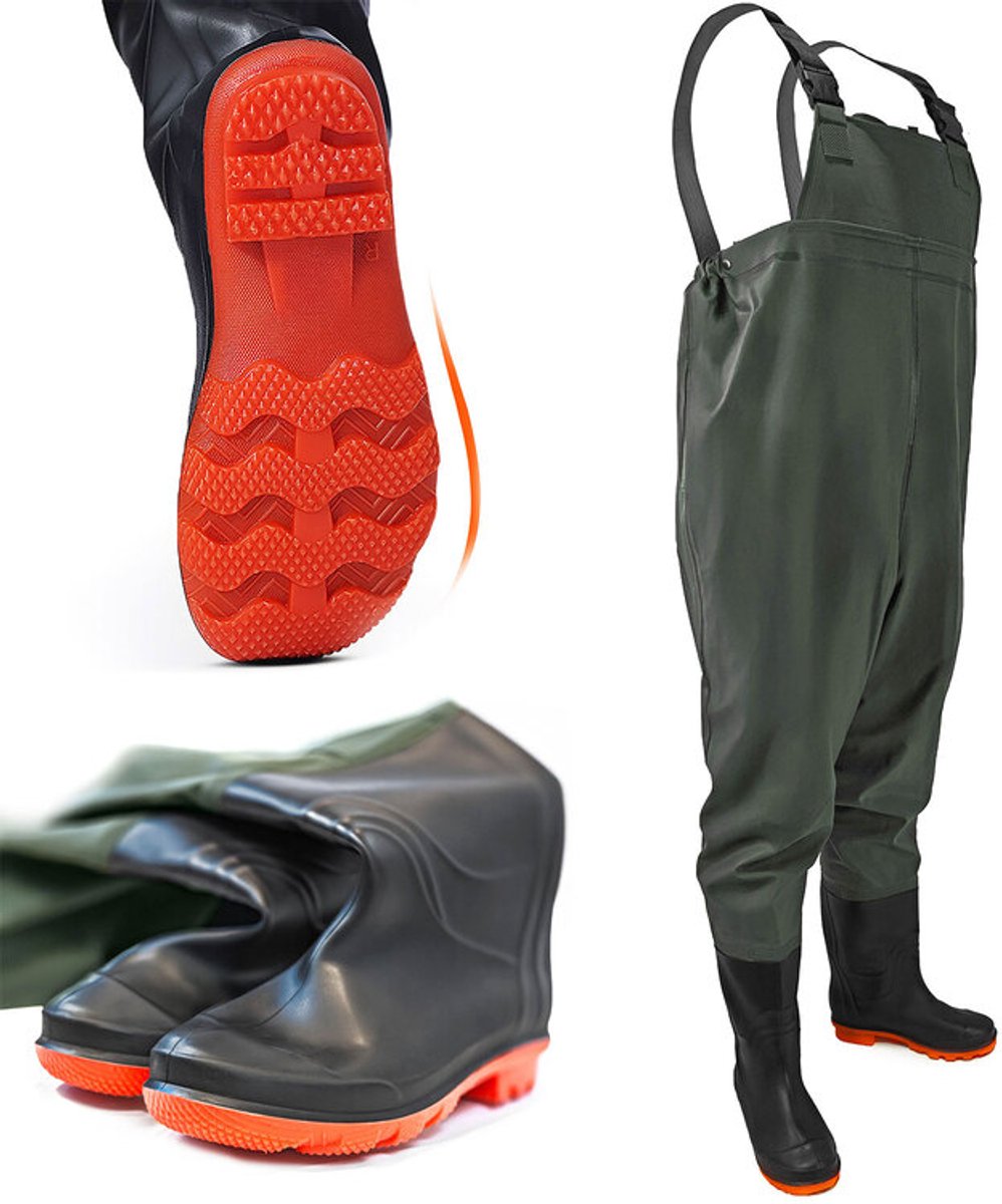 Hitbaits OMEGA - Waderbroek - 46 - Antislipzool - Waterdicht