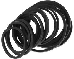 Cassette Tape Riemen - Recorder Onderdelen - Apparaten Repareren - Set van 20 stuks - 25-135mm Mix - Zwart