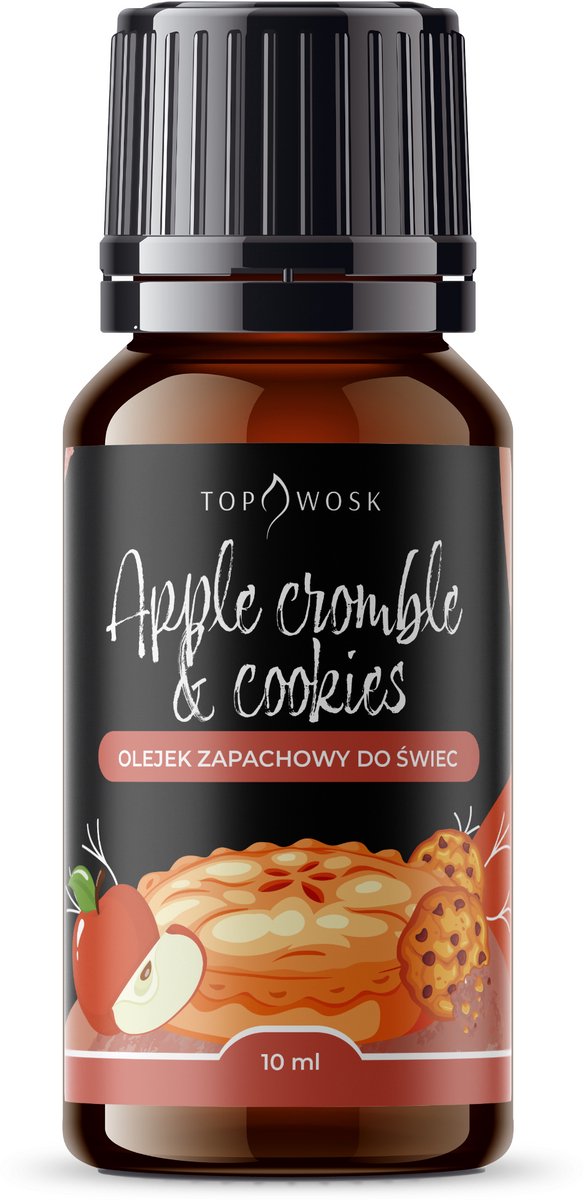 TopWosk - Geurolie voor Kaarsen - Apple Crumble & Cookies - 10 ml