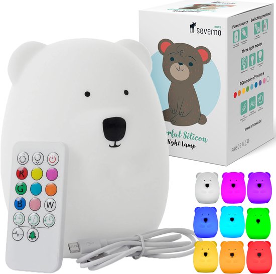 SEVERNO Kids - Kinderlamp - LED - Silicium - Afstandsbediening van SEVERNO Kids — afbeelding 2