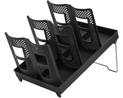 Générique Cups Holder Organizer, Coffee Mug Storage Rack, antislip, 6 sleuven, ruimtebesparende tabletoplossing, stevige keukenorganizer voor tafel, kast gebruik