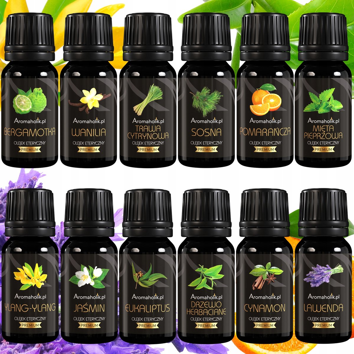 Aromaholik - Etherische Olie Set - 12 Geuren - Aromatherapie