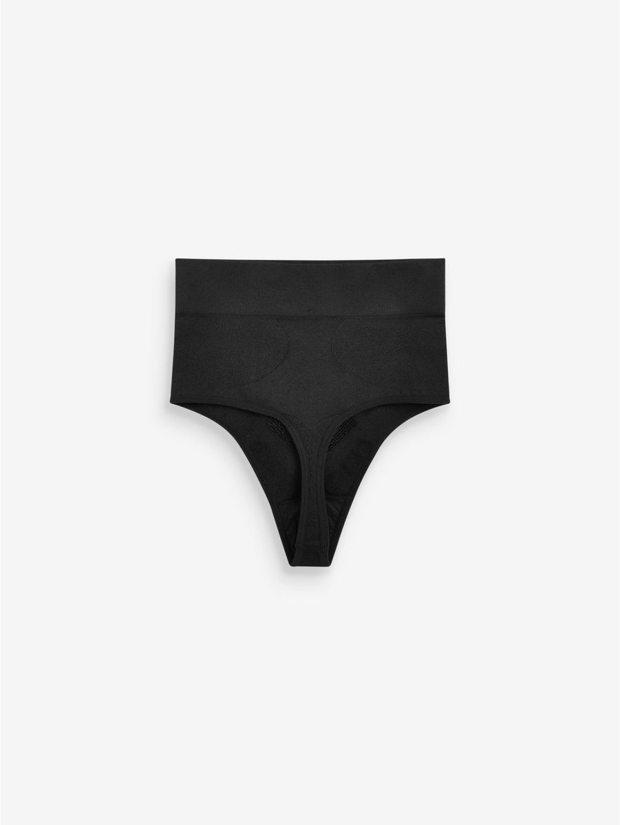 Next Dames - Vormgevende naadloze slip voor gladdere dijen met stevige buikcorrectie - Zwart Black