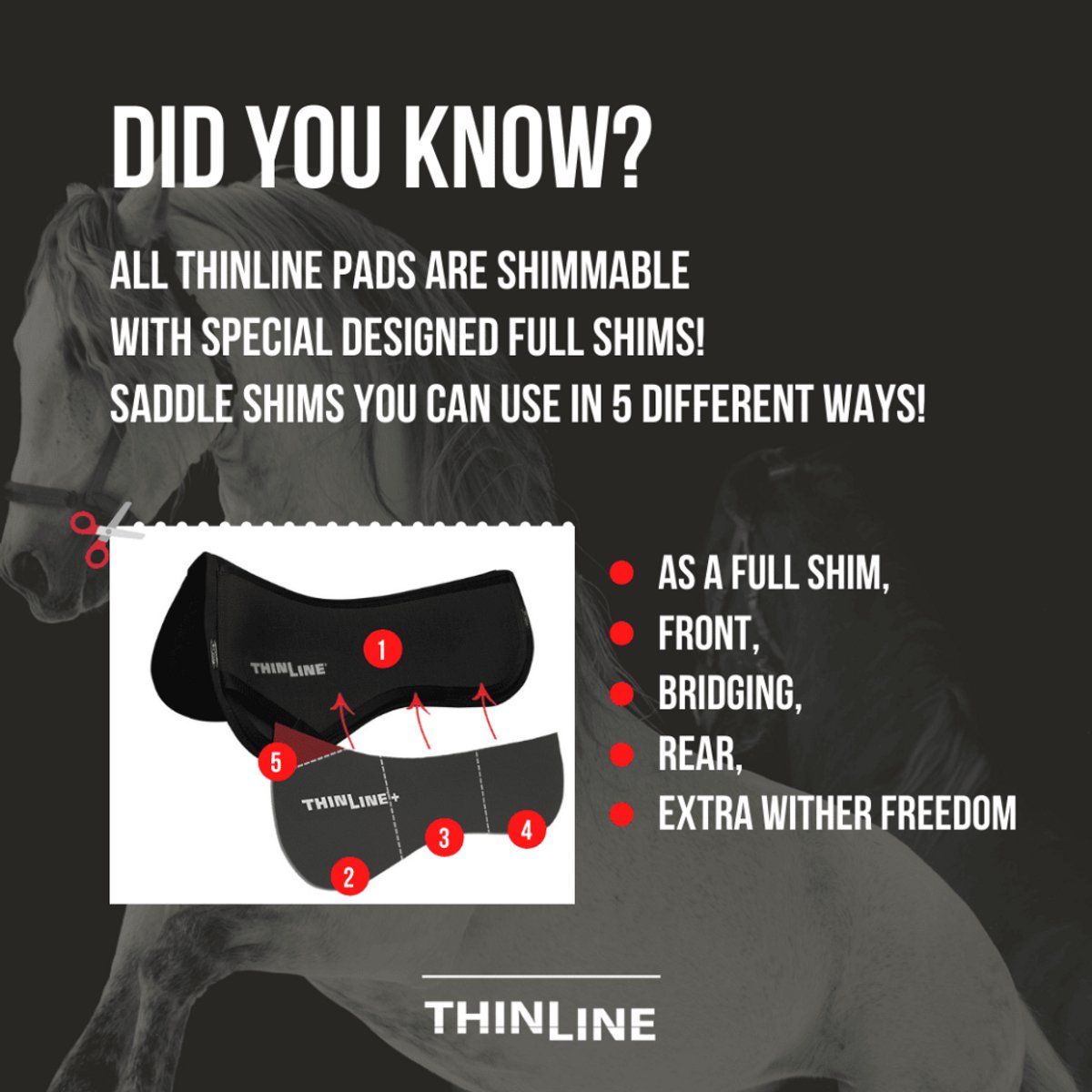 ThinLine - Aanpasbare Shims - voor alle Pads - Medium