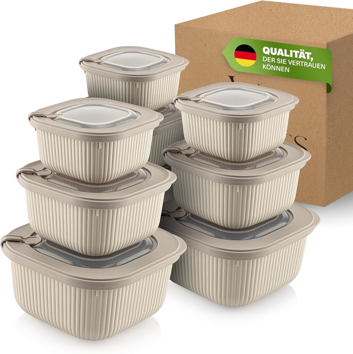 Voedselbewaarcontainers Set - Keuken Opbergbakjes - Maaltijd Voorbereiding - Ventiel Dekse